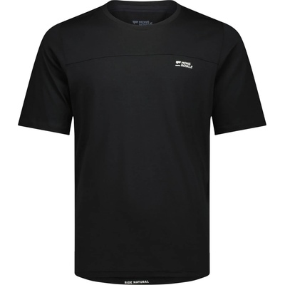 Mons Royale Мъжка фланелка с къс ръкав за колоездене Mons Royale Diversion Merino Bike Jersey S/S Cycling jersey - Black (056-3548-0111)