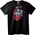 NOONEBRAND Тениска Свиреп Рицар с Огнена Наметка - 2XL, Black
