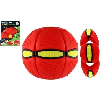 Teddies DiskТопка - Хвърли диска, хвани топката! пластмаса 22см червена