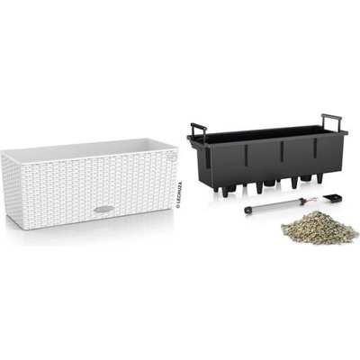 Lechuza Balconera Cottage biela so samozavlažovacím setom viac veľkostí 50 cm
