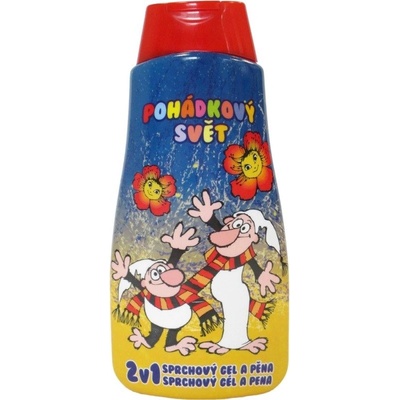 ROZPRÁVKOVÝ SVET SPRCHOVÝ GÉL+PENA 2V1 KREMIENOK A CHOCHOLÚŠIK 500 ml