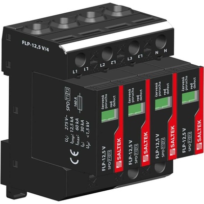 SALTEK FLP-12,5 V/4 - Čtyřpólový varistorový svodič bleskových proudů (A03429)