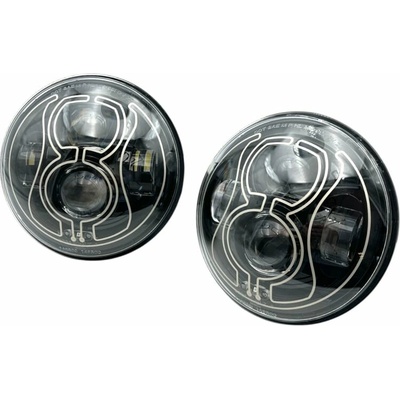 Súprava 7" LED svetlometov, Európska homologizácia E24, Vyhrievané, Jeep Wrangler JK, TJ, CJ's, serie 9400H