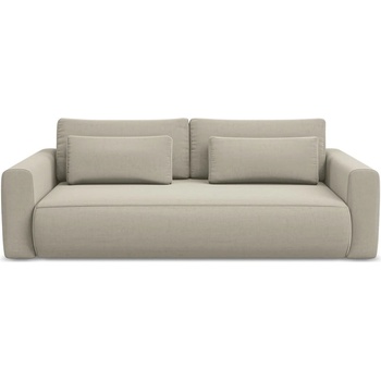 makamii Бежов кадифен разтегателен диван с място за съхранение 238 cm Kapua - Makamii (KAPUA_3SF_3_P1_C6)