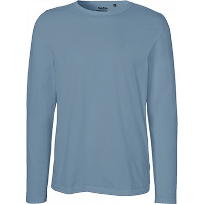 Neutral Moderní organické triko s dlouhými rukávy Dusty Indigo NE61050