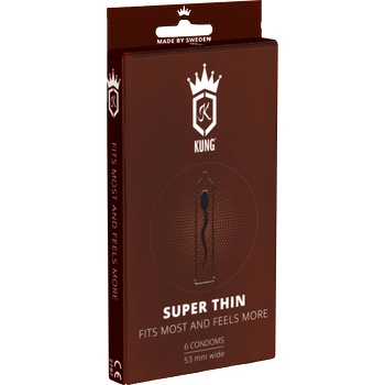 ostatní Kung Single: Super Thin, 6 super thin condoms