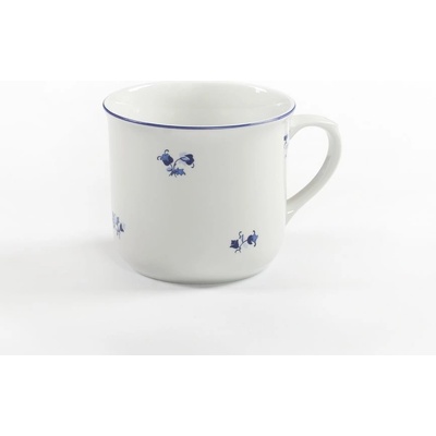 Český porcelán Dubí Hrnek Vařák modrá házenka 650 ml