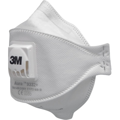 3M respirátor 9332+ Aura BLK, FFP3, skládaný, s ventilkem