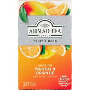 Ahmad Tea Чай AHMAD с плодов и билков микс от плодове и билки, манго и портокал 20 x 2 г