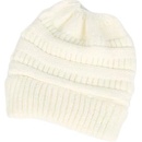 Čepice s otvorem pro culík bílá