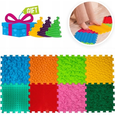 Ortek "Masážní ortopedická podložka Puzzle Mix" 8 modulů