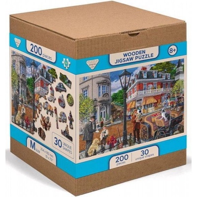 Wooden City Hlavní ulice dřevěné 200 dielov