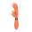 Loveline Силиконов Rabbit вибратор с оребрен стимулатор на клитор - Glazed Carrots