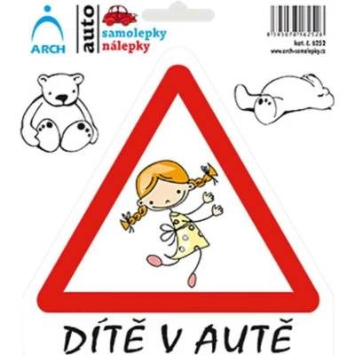 Samolepka "Dítě v autě" 150x175 mm