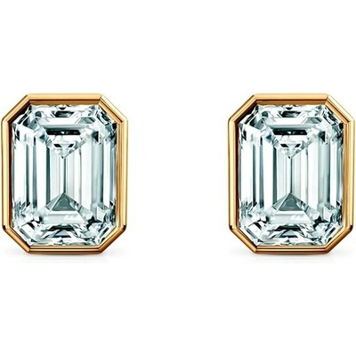 SAVICKI Náušnice Pure: žlté zlato, diamanty PURE-K-EM-009-DIA-Z