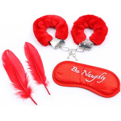 Sada pout masky a peříček něžné BDSM hrátky Červená – Zbozi.Blesk.cz