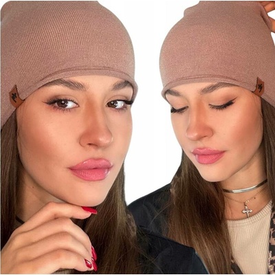 Fashionweek Bavlněná dámská čepice S2923 Mocca