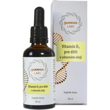 puravia LABS Vitamín D3 pre deti v olivovom oleji 30 ml