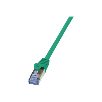 LogiLink Кабел S/FTP LOGILINK Cat6a, LSZH, Мед, 1.5 м, Зелен, AWG26, Двойно екраниран CQ3045S (CQ3045S) (CQ3045S)