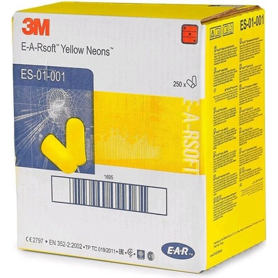 E-A-R Zátkové chrániče sluchu SOFT NEON, 250 párov
