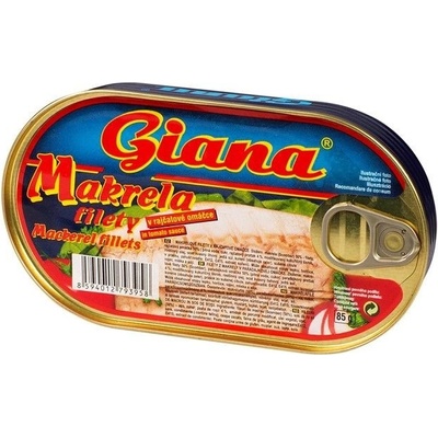 Giana Makrela filety v rajčatové omáčce 170 g