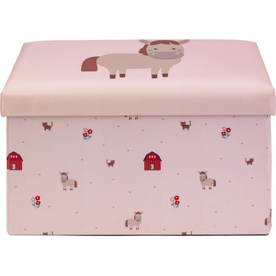 LIVARNO Lavice s úložným prostorem, 50 x 30 x 30 cm (světle růžová) – Zboží Dáma