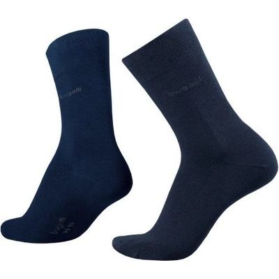 Bugatti 2 PACK pánské ponožky 6702-545 dark navy