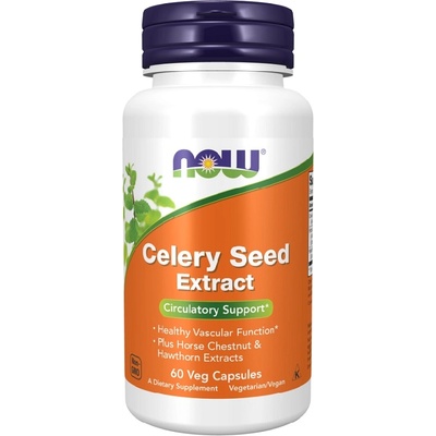 NOW NOW Celery Seed Extract, 60 Veg Capsules
