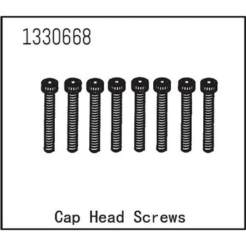 Absima 1330668 Cap Head Screws M3*22 8