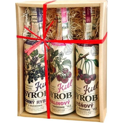 Kitl Syrob Červené ovoce Malina Višňa Č rybíz 3 x 0,5 l