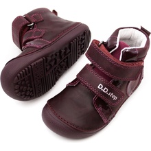 D.D.step D.D.Step detské BAREFOOT TOPÁNKY 063 RASPBERRY SHINE HEART