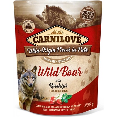 Carnilove Paté Wild Boar & Rosehips 12 x 300 g