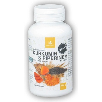 Allnature kurkumin s piperinem 60 kapslí