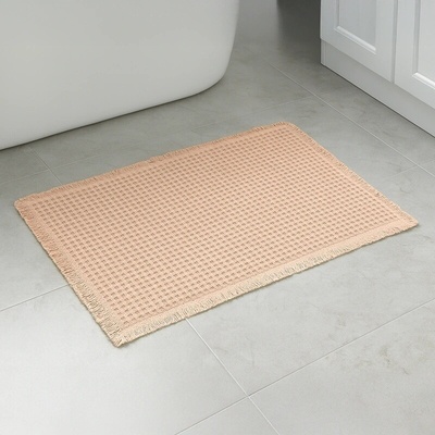 Takoy Vaflový protiskluzový koberec do koupelny 51x81 béžový-HT-00452 | 51 x 81 cm