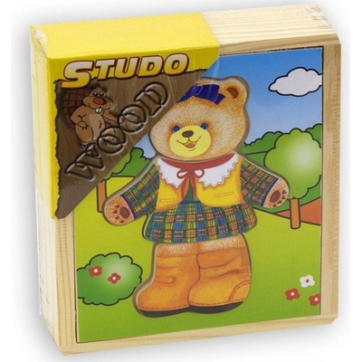 Studo Wood Šatní skříň medvědí slečna