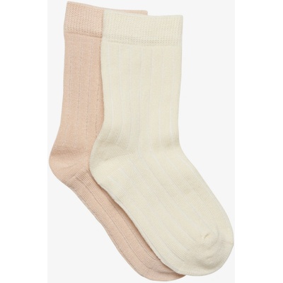 Minymo Bambusové ponožky Off white, 2 pack