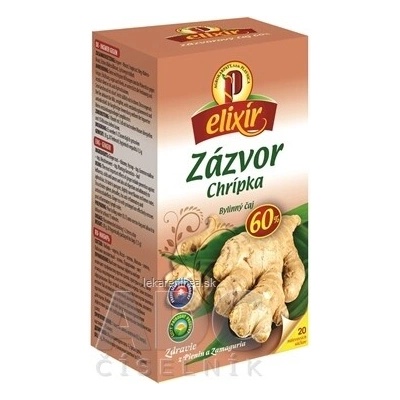 AGROKARPATY ZÁZVOR chrípka bylinný čaj čistý prírodný produkt 20 x 1,5 g