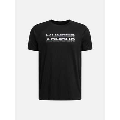 Under Armour Chlapecké tričko UA B TECH SPILT LOGO SS MFO-BLK Černá