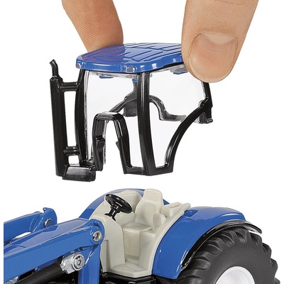 Siku 1988 Farmer traktor New Holland s předním nakladačem 1:50