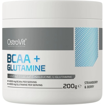 OstroVit BCAA + GLUTAMINE Powder [200 грама] Ягода с горски плодове