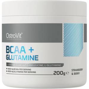 OstroVit BCAA + GLUTAMINE Powder [200 грама] Ягода с горски плодове