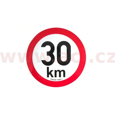Omezení rychlosti na 30 km průměr odrazky 200 mm (pro přívěsy)
