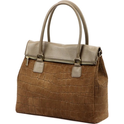 Camilla Dámská kabelka PREMIUM 10.015 CROCO taupe