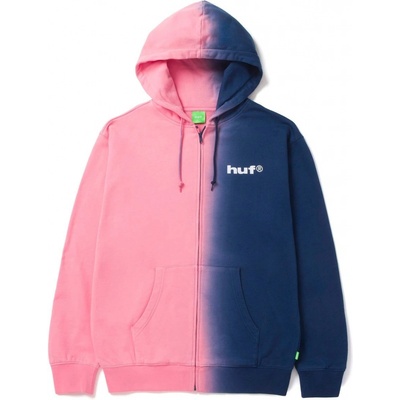 HUF SPLIT DYE FZ Hoodie Pink/navy