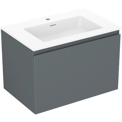 Mexen Orio шкаф за баня 70 см с мивка Otis, 1 чекмедже, графит мат/бял мат (91A10-07047-1-BF66-W18M01)