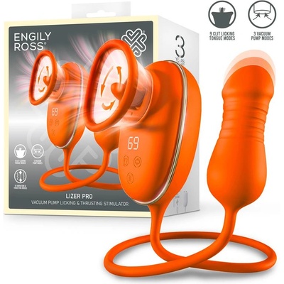 Engily Ross Lizer Pro Vacuum Pump Licking Tongue Stimulator & Thrusting Egg