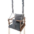 Solex hojdačka detská drevená 3v1 HDD-35 sivá