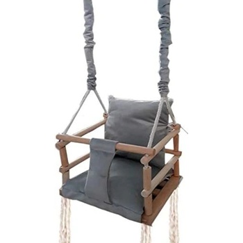 Solex hojdačka detská drevená 3v1 HDD-35 sivá