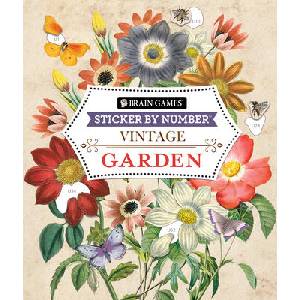 Brain Games - Sticker by Number - Vintage: Garden (ISBN: 9781639385935)