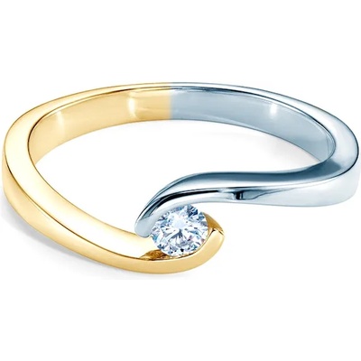 SAVICKI Годежен пръстен Classical Inspiration: двуцветно злато, диамант